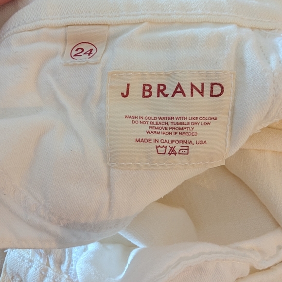 J Brand Women's Soft White Jeans Size 24 - Picture 3 of 4